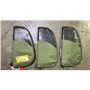 Image 1 : (3) GRIZZLY FABRIC+15MM COMPOSITE SPONGE PISTOL CASES 39CM X 19CM X 2CM