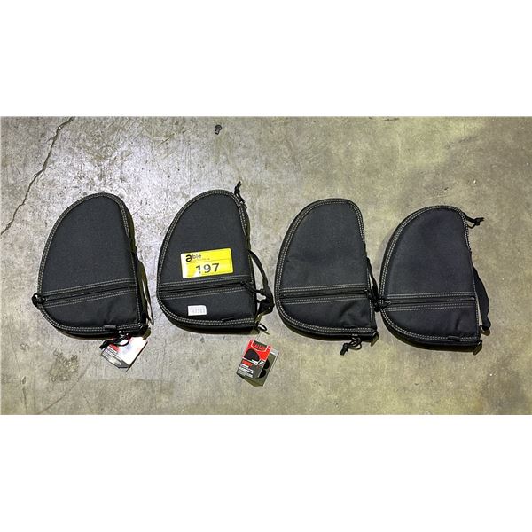 (4) ALLEN TORREY HANDGUN CASES - 11"