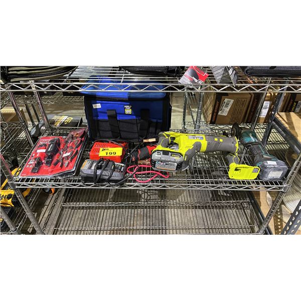 POWER FIST TOOL BAG, CRAFTSMAN 6PC MINI PLIERS SET, RYOBI CORDLESS RECIPROCATING SAW & MORE
