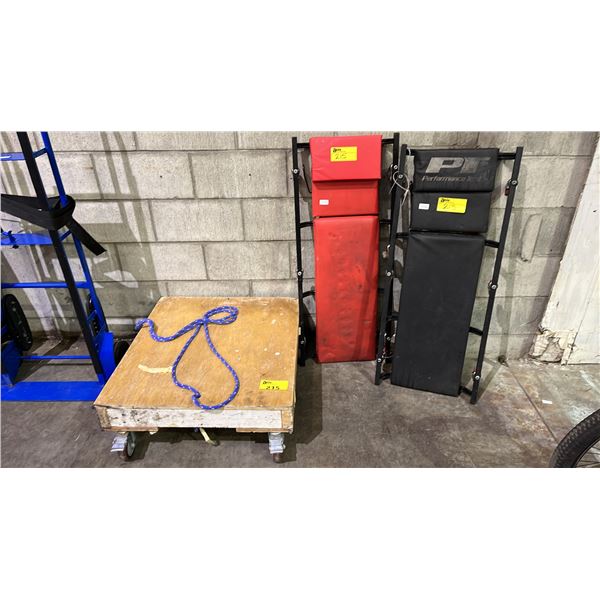 SQUARE FLAT DOLLY & (2) CREEPERS