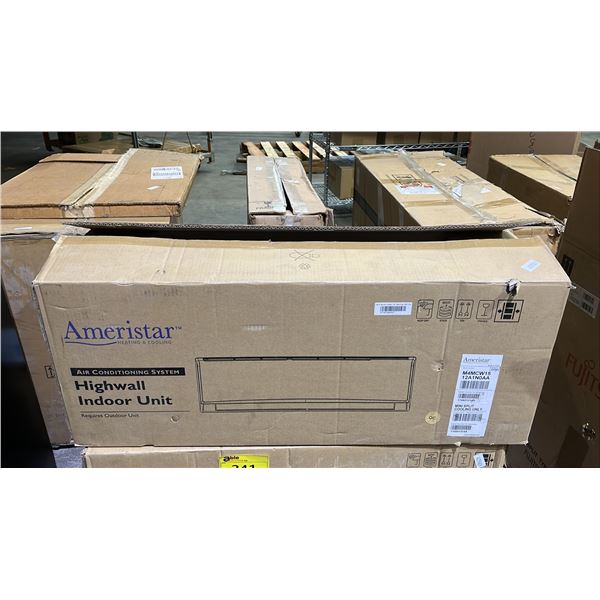 AMERISTAR AIR CONDITIONING SYSTEM HIGHWALL INDOOR UNIT - *REQUIRE OUTDOOR UNIT NOT INCLUDED*