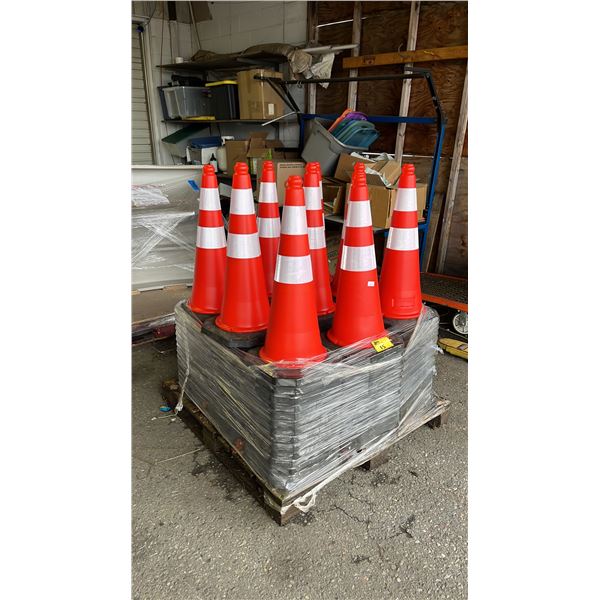 PALLET OF 132 NEW TRAFFIC CONES 29"H