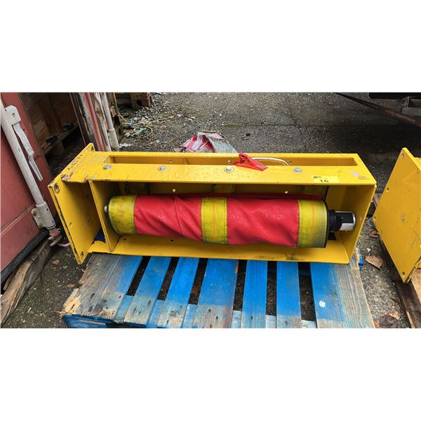 METAL TRAFFIC CONTROL BARRIER 47"H (MAY BE MISSING PIECES)