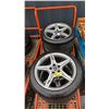 Image 2 : (4) CINTURATO P 225/45 R18 ALL SEASON TIRES WITH MERCEDES BENZ RIMS