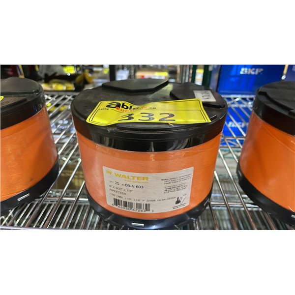 CASE OF 25 NEW WALTER 6" X 3/32" X 7/8" ANGLE GRINDER CUT-OFF DISCS