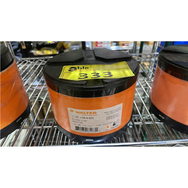 CASE OF 25 NEW WALTER 6" X 3/32" X 7/8" ANGLE GRINDER CUT-OFF DISCS