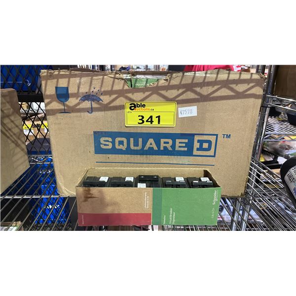 CASE OF (10) SQUARE D SCHNEIDER ELECTRIC S1 TYPE CHOM 10 KA 120/240V 40 AMP FUSE BREAKERS (5 PER
