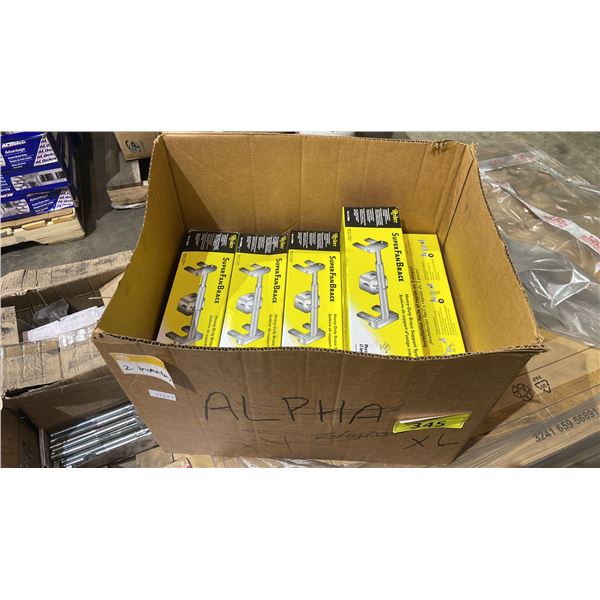 CASE OF (12) REIKER SUPERFANBRACE HEAVY-DUTY BRACE SUPPORT SYSTEM