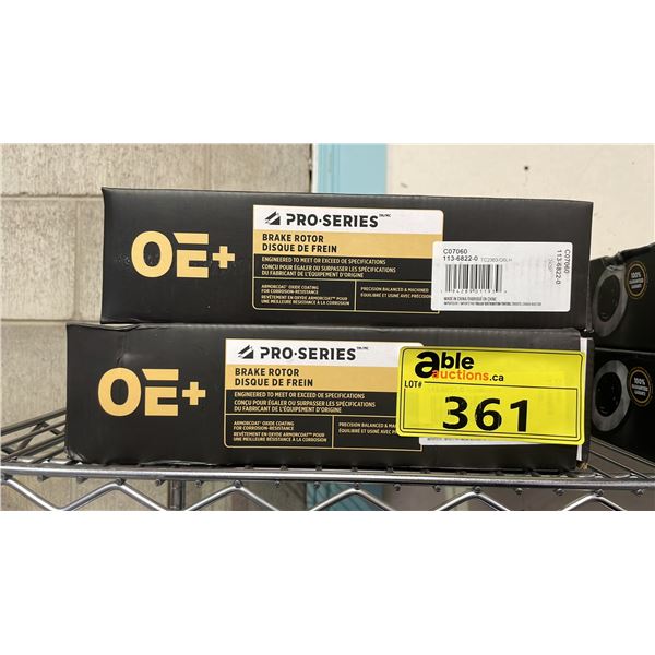 (2) OE+ PRO SERIES BRAKE ROTORS C07060 113-6822-0