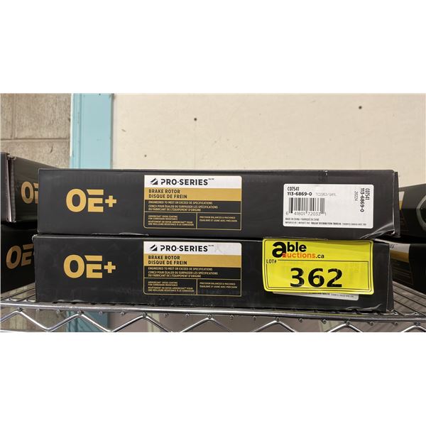 (2) OE+ PRO SERIES BRAKE ROTORS C07541 113=6869-0