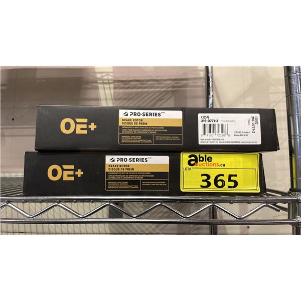 (2) OE+ PRO SERIES BRAKE ROTORS C10572 216-0771-2