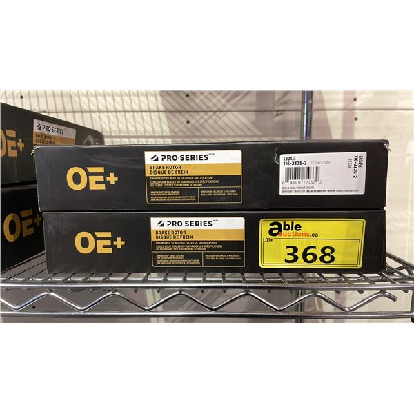 (2) OE+ PRO SERIES BRAKE ROTORS C80433 116-2325-2
