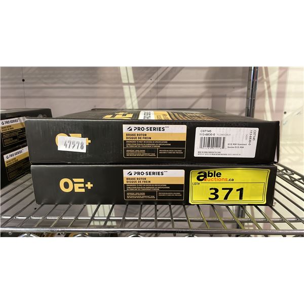 (2) OE+ PRO SERIES BRAKE ROTORS C07145 113-6830-0