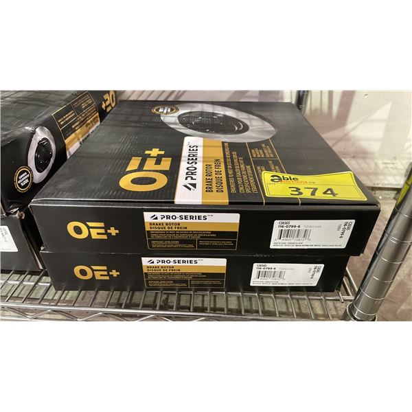 (2) OE+ PRO SERIES BRAKE ROTORS C26565 116-0799-6