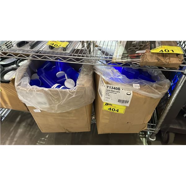 2 CASES OF JONES T1340B POLYPROPYLENE 40DR SNAP CAPS