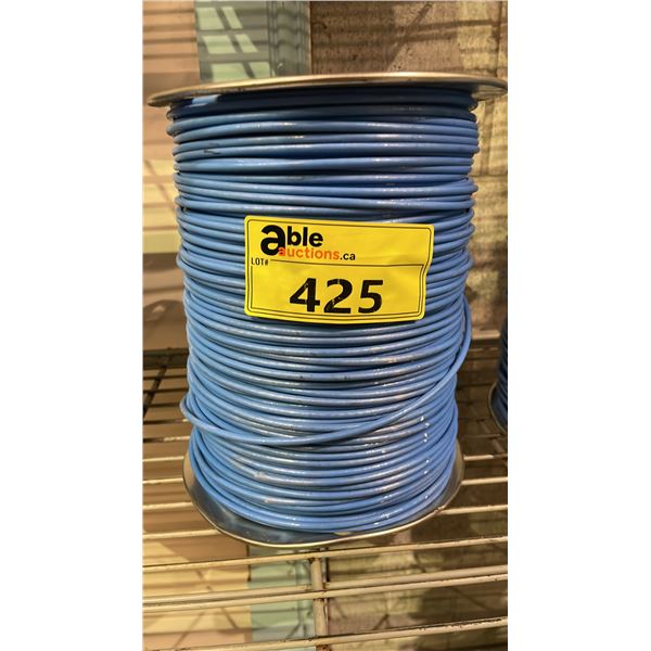 SPOOL OF 300 METERS OF T90 NYLON BLUE TWN75, THHN, THWN CABLE 600V MAX