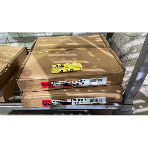 (2) OE PRO SERIES BRAKE ROTORS PS45704 116-4038-4