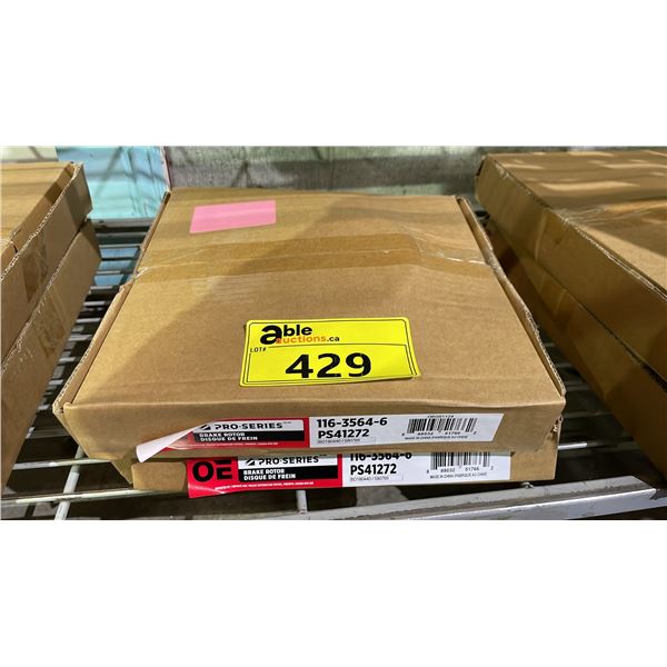 (2) OE PRO SERIES BRAKE ROTORS PS41272 116-3564-6
