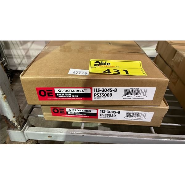 (2) OE PRO SERIES BRAKE ROTORS PS35809 113-3045-8