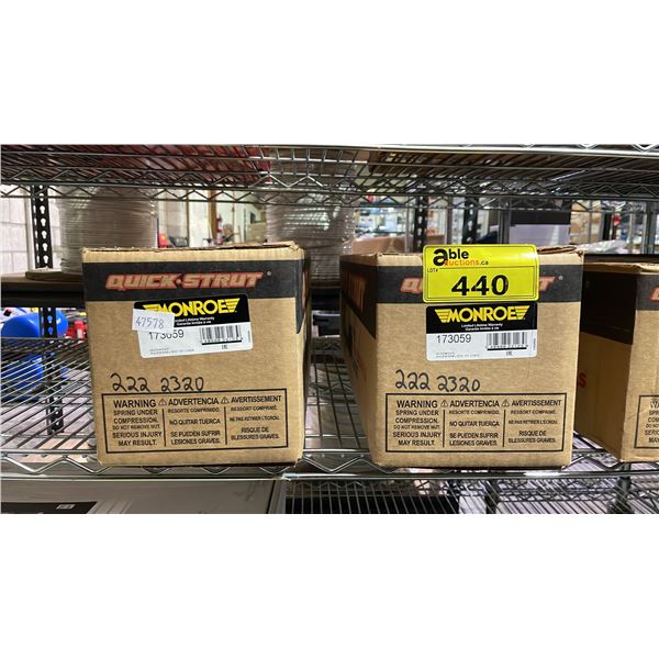 (2) MONROE QUICK STRUT 173059 SUSPENSION STRUT AND COIL SPRING ASSEMBLY