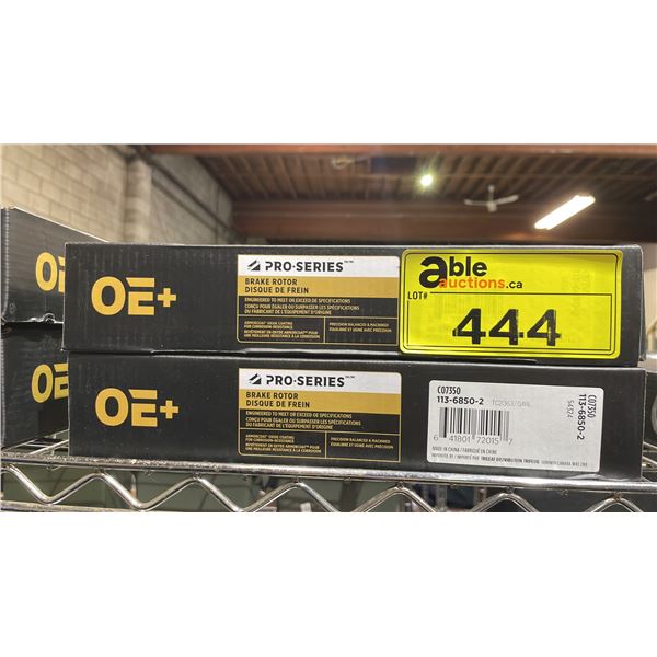 (2) OE+ PRO SERIES BRAKE ROTORS C07350 113-6850-2