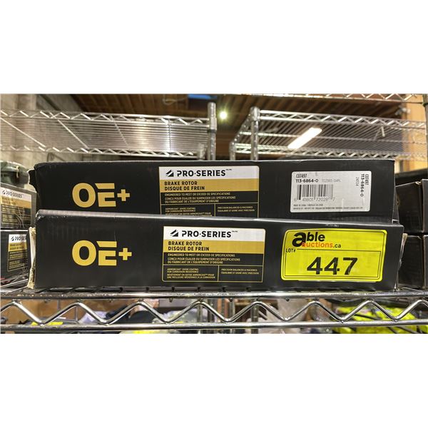 (2) OE+ PRO SERIES BRAKE ROTORS C07497 113=6864-0