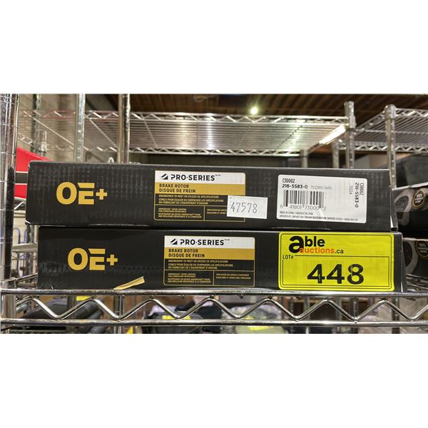 (2) OE+ PRO SERIES BRAKE ROTORS C30002 216-5583-0