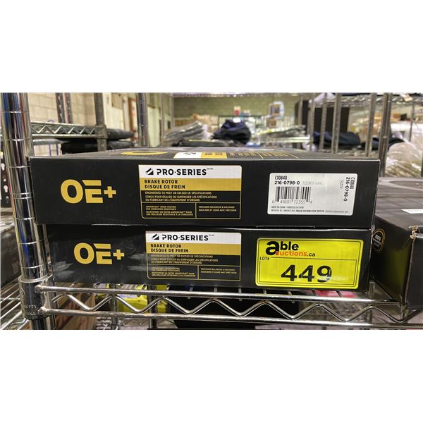 (2) OE+ PRO SERIES BRAKE ROTORS C10848 216-0798-0