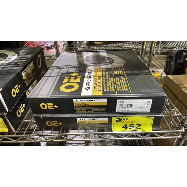 (2) OE+ PRO SERIES BRAKE ROTORS C08340 216-0549-4