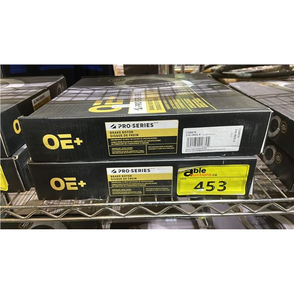 (2) OE+ PRO SERIES BRAKE ROTORS C08876 216-0602-6