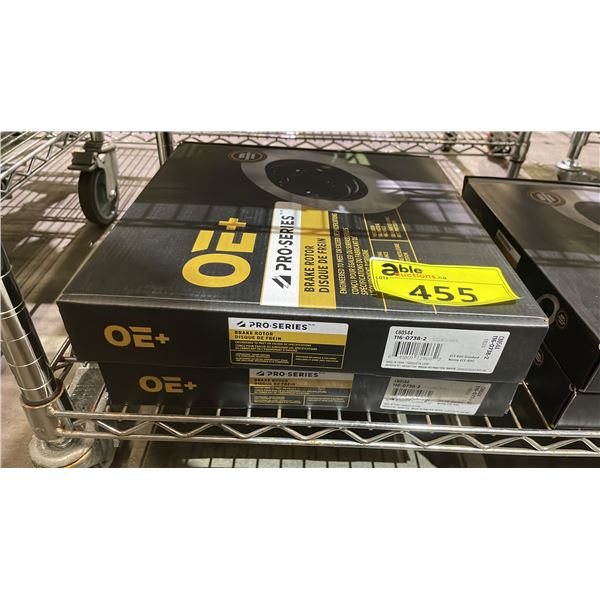 (2) OE+ PRO SERIES BRAKE ROTORS C80544 116-0738-2