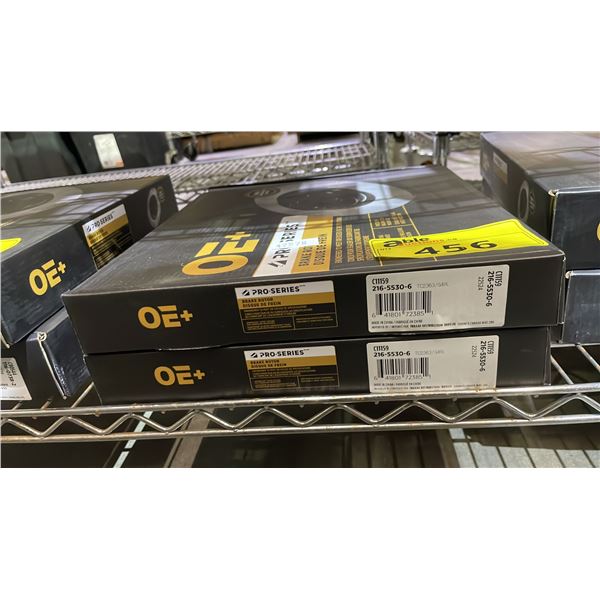 (2) OE+ PRO SERIES BRAKE ROTORS C11159 216-5530-6