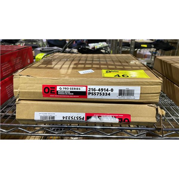 (2) OE PRO SERIES BRAKE ROTORS PS575334 216-4914-0