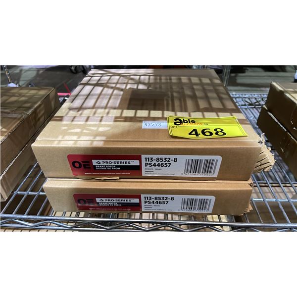 (2) OE PRO SERIES BRAKE ROTORS PS44657 113-8532-8