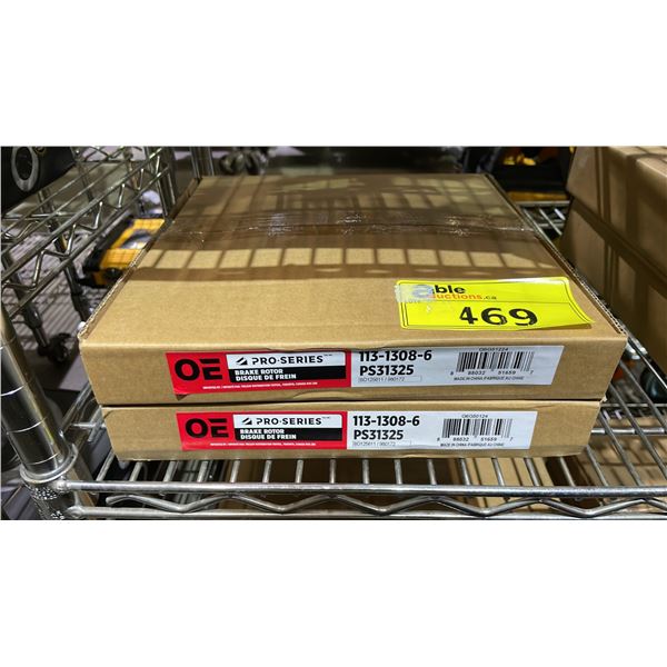 (2) OE PRO SERIES BRAKE ROTORS PS31325 113-1308-6