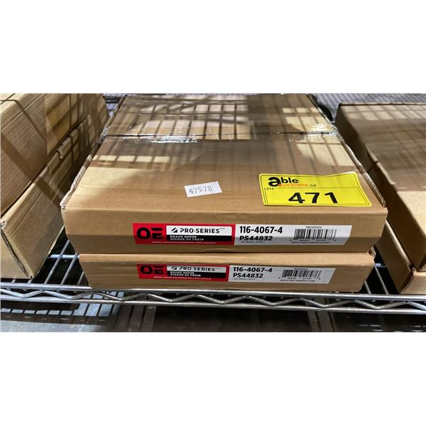 (2) OE PRO SERIES BRAKE ROTORS PS44832 116-4067-4