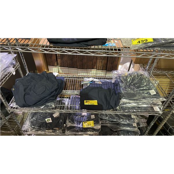SHELF OF ASSORTED NEW 5.11+ TACTILE PRO CLOTHING