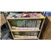 Image 2 : BOOKCASE OF ASSORTED BOOKS & MODEL TRAIN MAGAZINES & WOOD 2-DOOR CABINET