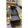 Image 4 : LUNA GOLD BACKWASH CHAIR WITH SHAMPOO BACKWASH BOWL - BLACK *NEW DISPLAY*
