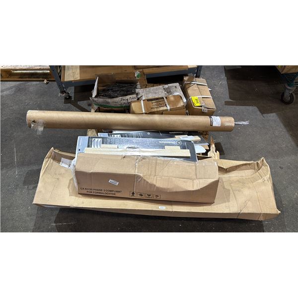 PALLET OF COUNTER END CAP KITS, 6" SOD STAPLES, LANDSCAPE STAPLES & MORE - *MUST TAKE ALL ON