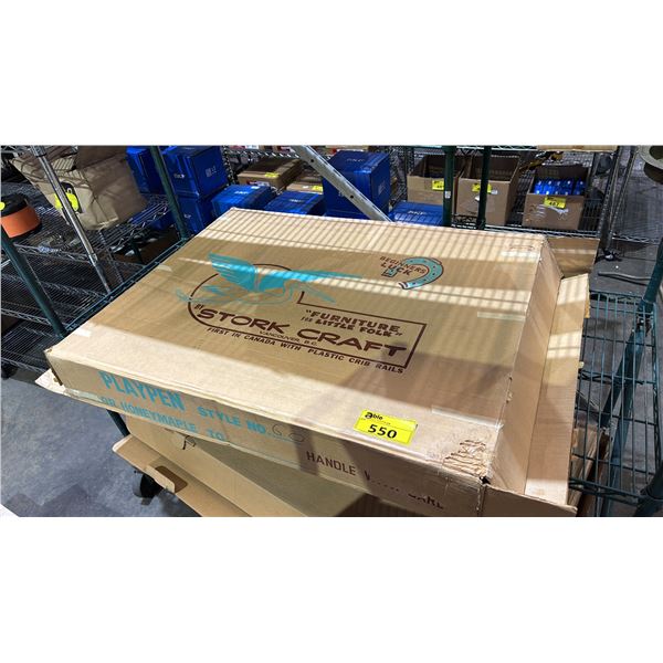 STORK CRAFT PLAYPEN - UNASSEMBLED IN BOX