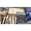 Image 1 : PALLET OF 12" LONG BOLTS & UNASSEMBLED METAL SHELF IN BOX - *MUST TAKE ALL ON PALLET*