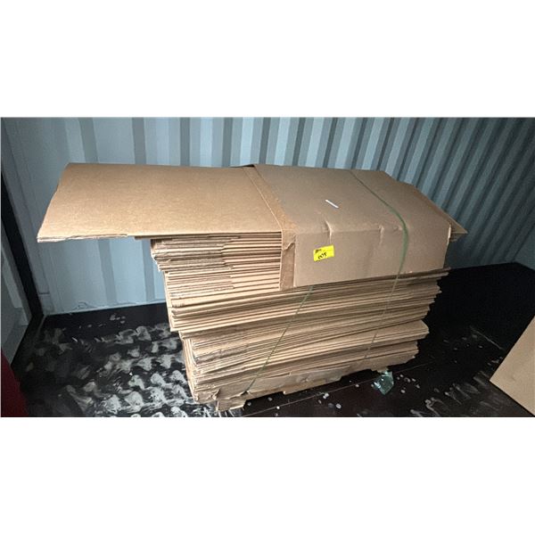 PALLET OF FLATTENED CARDBOARD BOXES - *MUST TAKE ALL ON PALLET*