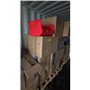 Image 2 : PALLET OF ULINE RED PLASTIC STACKABLE BINS 18"D X 16"W X 11"T - *MUST TAKE ALL ON PALLET*