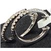Image 2 : 14K (1.94G) NATURAL DIAMOND (0.3CT) HOOP EARRING SUGGESTED RETAIL VALUE $4000