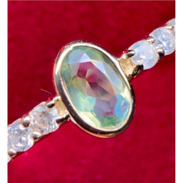 10K (1.25G)  RARE NATURAL ALEXANDRITE (0.3CT) DIAMOND (0.06CT) RING (SIZE 6) SUGGESTED RETAIL VAL...