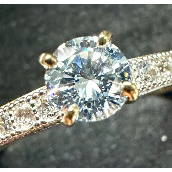 10K (1.45G) LAB DIAMOND (0.25CT) RING (SIZE 6.5) SUGGESTED RETAIL VALUE $2200