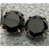Image 1 : 14K BLACK DIAMOND (3.9CT) EARRINGS SUGGESTED RETAIL VALUE $2000