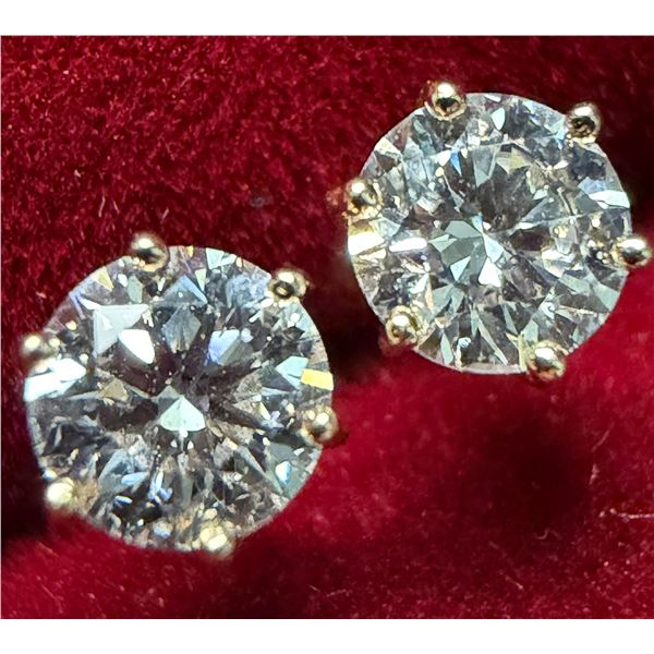 14K LAB DIAMOND (0.5CT) EARRINGS RETAIL VALUE $1000