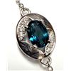 Image 1 : SILVER (7.97G) LONDON TOPAZ (5CT) BRACELET 7-8" SUGGESTED RETAIL VALUE $640
